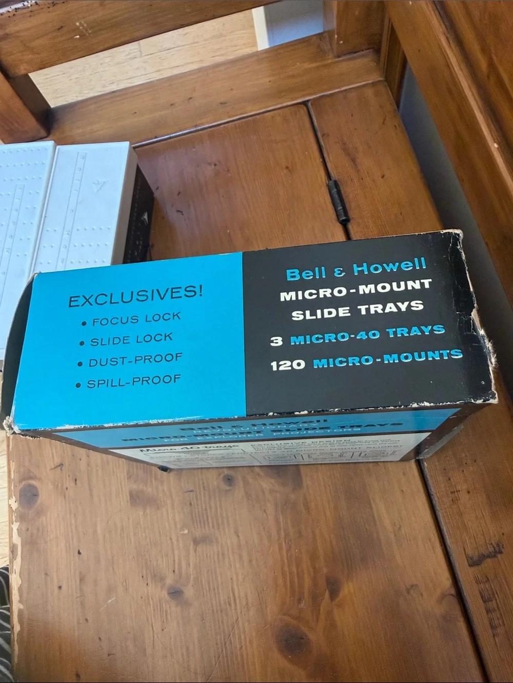 2 Vintage 60s Bell & Howell Slide Trays with Rio & Tokyo Slides